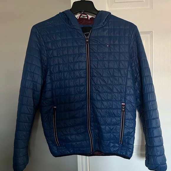 Men’s Lightweight Tommy Hilfiger Hooded Jacket - Picture 1 of 8